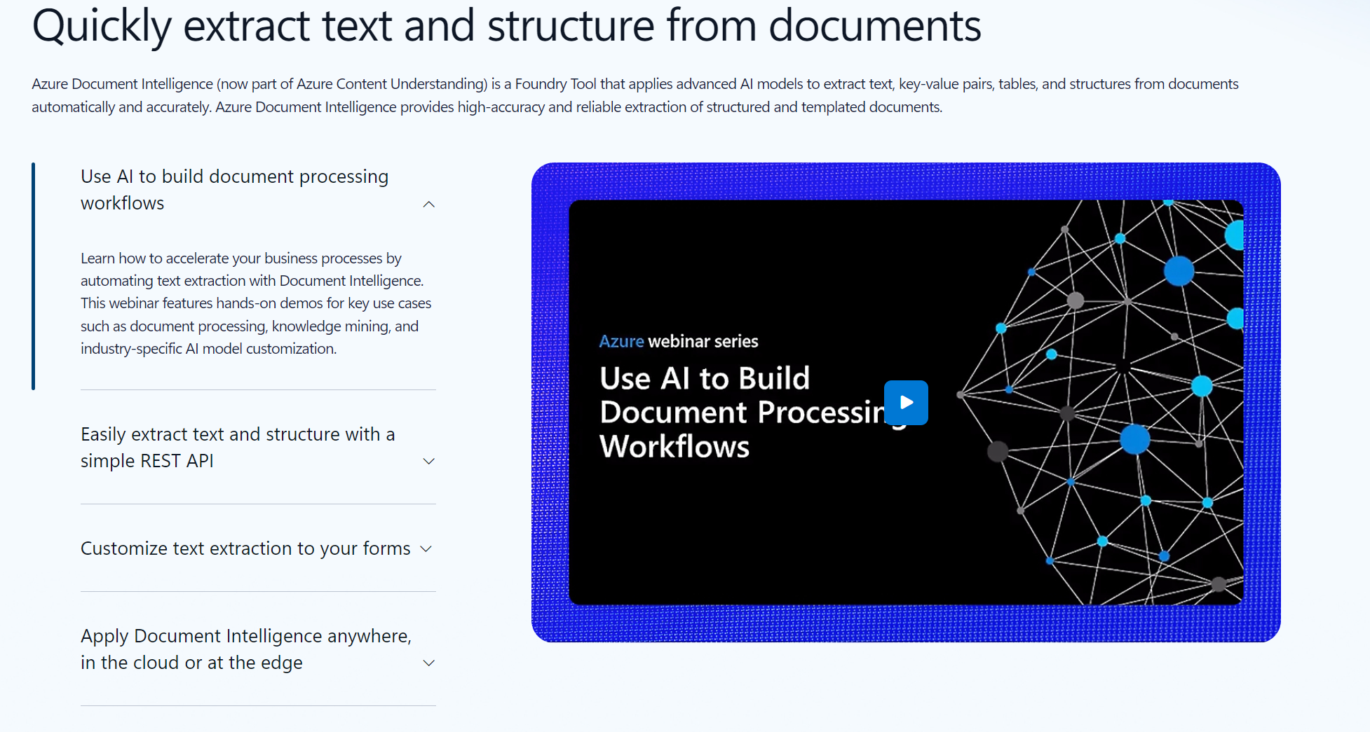 Azure Content Understanding vs Azure Document Intelligence: One
